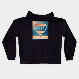 Hot Air Balloon over the Ocean Kids Hoodie